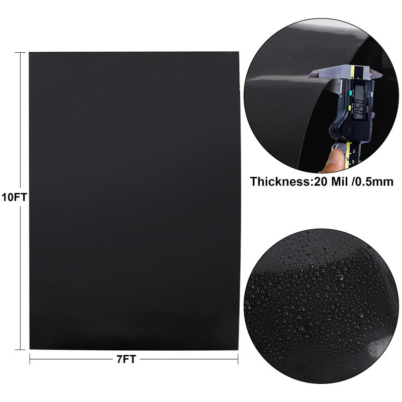 Adroiteet 7 x 10 FT Pond Liner  20 Mil Fish Pond HDPE Liner  Pond Liners for Outdoor Ponds  Koi Ponds  Garden Fountain  Waterfall - Image 2
